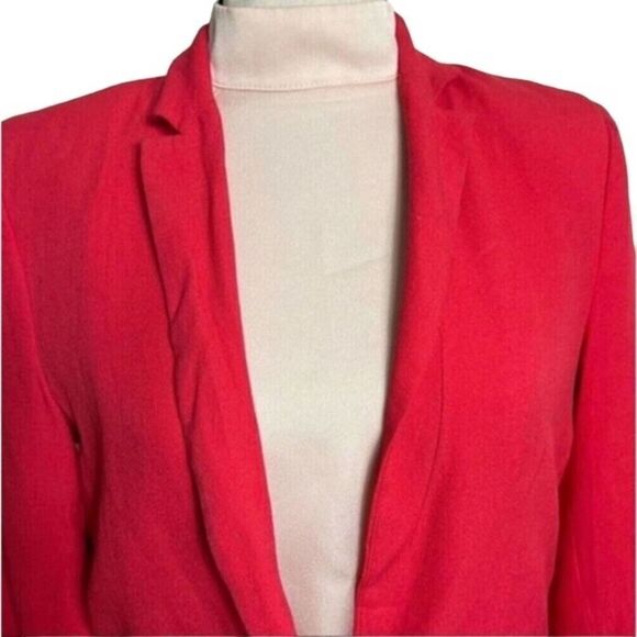 Witchery Australia Red Longline slim One Button Softshell Blazer Size Small - Picture 6 of 9